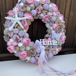 Pasztell ajtódísz 30 cm - otthon & életmód - dekoráció - ajtó- és ablak dekoráció - ajtódísz & kopogtató - Meska.hu