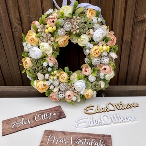 Tavaszi-nyári kopogtató - otthon & életmód - dekoráció - ajtó- és ablak dekoráció - ajtódísz & kopogtató - Meska.hu