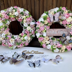 Tavaszi-nyári 30 cm ajtódísz  - otthon & életmód - dekoráció - ajtó- és ablak dekoráció - ajtódísz & kopogtató - Meska.hu