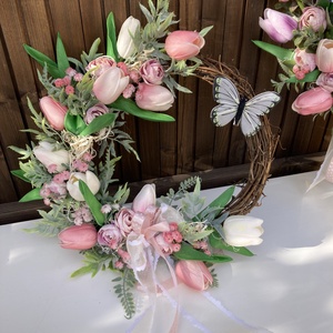 Tulipános ajtódísz  - otthon & életmód - dekoráció - ajtó- és ablak dekoráció - ajtódísz & kopogtató - Meska.hu