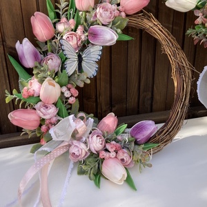 Tulipános ajtódísz  - otthon & életmód - dekoráció - ajtó- és ablak dekoráció - ajtódísz & kopogtató - Meska.hu