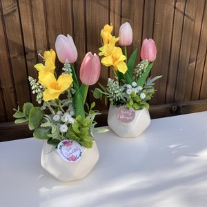 Tulipános asztaldísz  - Meska.hu