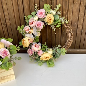 Színes ajtódísz 30 cm, Otthon & Életmód, Dekoráció, Ajtó- és ablak dekoráció, Ajtódísz & Kopogtató, Virágkötés, MESKA