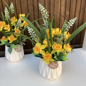 N�rcisz asztaldísz, Otthon & Életmód, Virágdekoráció, Virágdíszek, Virágdísz kaspóban, Virágkötés, MESKA