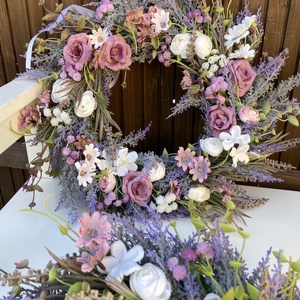 Levendula ajtódísz  - otthon & életmód - dekoráció - ajtó- és ablak dekoráció - ajtódísz & kopogtató - Meska.hu