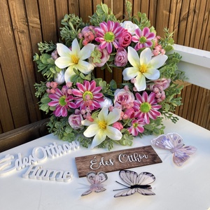 Tavaszi ajtódísz  - otthon & életmód - dekoráció - ajtó- és ablak dekoráció - ajtódísz & kopogtató - Meska.hu