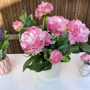 Anyák napi bazsarózsa asztaldísz, Otthon & Életmód, Virágdekoráció, Virágdíszek, Virágdísz kaspóban, Virágkötés, MESKA