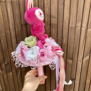 Labubu ovis ballagási csokor - otthon & életmód - virágdekoráció - virágok - virágcsokor - Meska.hu