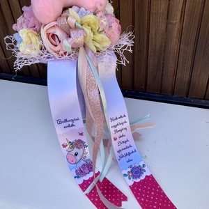 Unikornis ovis ballagási csokor - otthon & életmód - virágdekoráció - virágok - virágcsokor - Meska.hu