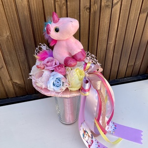 Unikornis ovis ballagási csokor - otthon & életmód - virágdekoráció - virágok - virágcsokor - Meska.hu