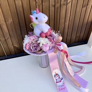 Unikornis ovis ballagási csokor, Otthon & Életmód, Virágdekoráció, Virágok, Virágcsokor, Virágkötés, MESKA