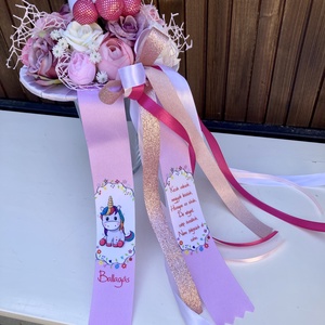 Unikornis ovis ballagási csokor - otthon & életmód - virágdekoráció - virágok - virágcsokor - Meska.hu