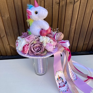 Unikornis ovis ballagási csokor - otthon & életmód - virágdekoráció - virágok - virágcsokor - Meska.hu