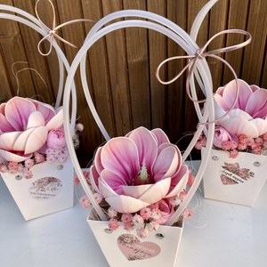 Anyák napi virágtáska - otthon & életmód - virágdekoráció - virágok - virágcsokor - Meska.hu