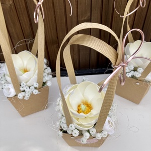 Anyák napi virágtáska - otthon & életmód - virágdekoráció - virágok - virágcsokor - Meska.hu