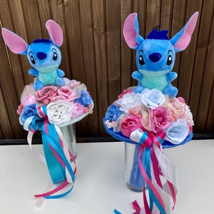 Stitch ballagasi ovis csokor - otthon & életmód - virágdekoráció - virágok - virágcsokor - Meska.hu