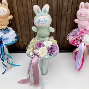 Labubu ovis ballagasi csokor - otthon & életmód - virágdekoráció - virágok - virágcsokor - Meska.hu