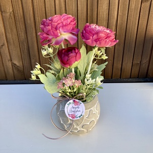 Tavaszi asztaldísz, Otthon & Életmód, Virágdekoráció, Virágdíszek, Virágdísz kaspóban, Virágkötés, MESKA