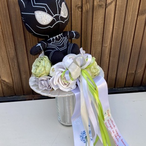 Pókember ovis ballag�si csokor - otthon & életmód - virágdekoráció - virágok - virágcsokor - Meska.hu