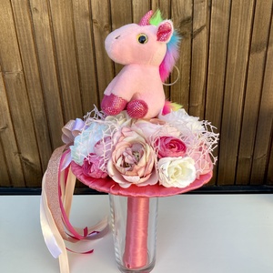 Unikornis ovis ballagási csokor - otthon & életmód - virágdekoráció - virágok - virágcsokor - Meska.hu