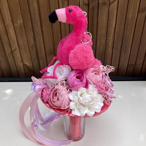Flamingó ovis ballagási csokor, Otthon & Életmód, Virágdekoráció, Virágok, Virágcsokor, Virágkötés, MESKA