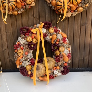 Őszi ajtódísz 30 cm - Meska.hu