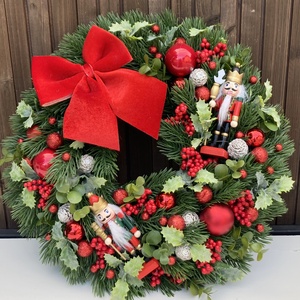 Adventi ajtódísz 32 cm - karácsony - adventi díszek - adventi ajtódísz - Meska.hu