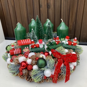 Adventi koszorú 25 cm - karácsony - adventi díszek - adventi koszorú - Meska.hu