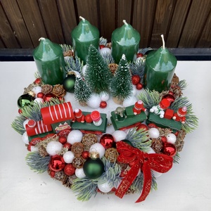 Adventi koszorú 25 cm - karácsony - adventi díszek - adventi koszorú - Meska.hu