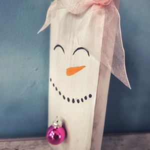 Hóember, hókislány - karácsony - karácsonyi lakásdekoráció - karácsonyi lakásdíszek - Meska.hu