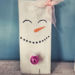 Hóember, hókislány - karácsony - karácsonyi lakásdekoráció - karácsonyi lakásdíszek - Meska.hu