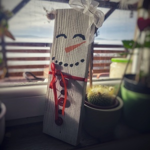 Hóember/hóanyu - karácsony - karácsonyi lakásdekoráció - karácsonyi lakásdíszek - Meska.hu