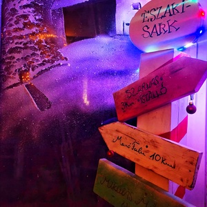 Északi-sark útjelző tábla - karácsony - karácsonyi kültéri dekoráció - Meska.hu