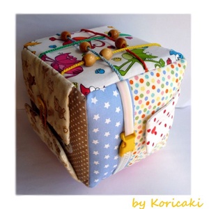 Óriás foglalkoztató/ fejlesztő kocka kicsiknek -  - Meska.hu