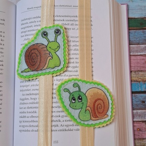 Csiga-biga gumis könyvjelző - minden korosztálynak - könyv & zene - könyvjelző - Meska.hu