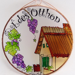 Édes otthon borkedvelőknek - Üvegkép - otthon & életmód - dekoráció - kép & falikép - üvegkép - Meska.hu