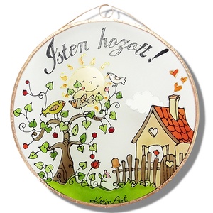 Faluvégén - istenhozott - Üvegkép - otthon & életmód - dekoráció - kép & falikép - üvegkép - Meska.hu