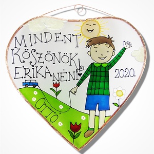 Köszönök mindent!  - ovis ballagás - Üveg, Üvegkép - Meska.hu