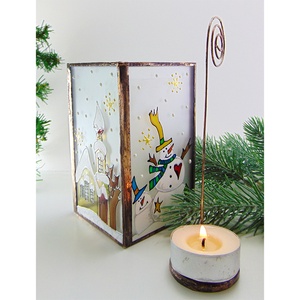 Hóemberek - mécsestartó vagy ceruzatartó - otthon & életmód - gyertya, illat, aroma - mécses és mécsestartó - Meska.hu