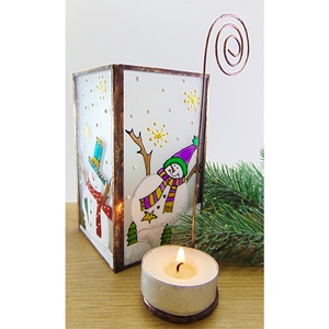 Hóemberek - mécsestartó vagy ceruzatartó - otthon & életmód - gyertya, illat, aroma - mécses és mécsestartó - Meska.hu