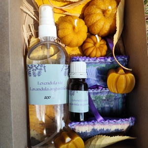 Levendula illatcsomag,aromabox , őszi csomag mhviasz gyertyával, Otthon & Életmód, Gyertya, illat, aroma, Illatzsák, Mindenmás, MESKA