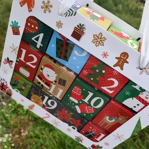 Adventi kalendárium -levendula , mhviasz, Karácsony, Adventi díszek, Adventi naptár, Mindenmás, MESKA