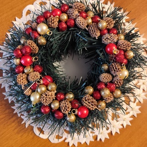 Téli kopogtató, asztal dísz , Karácsony, Adventi díszek, Adventi asztaldísz, Mindenmás, MESKA