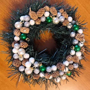 Téli kopogtató, asztal dísz  - karácsony - adventi díszek - adventi asztaldísz - Meska.hu