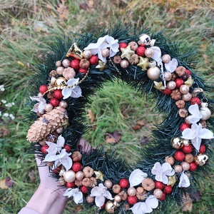 Téli kopogtató,karácsonyi asztal dísz  - Meska.hu