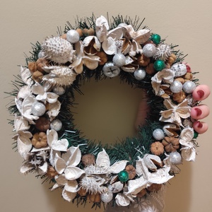 Karácsonyi kopogtató, adventi ajtódísz - Meska.hu