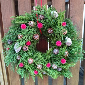 Adventi ajtódísz , karácsonyi kopogtató  - karácsony - adventi díszek - adventi ajtódísz - Meska.hu