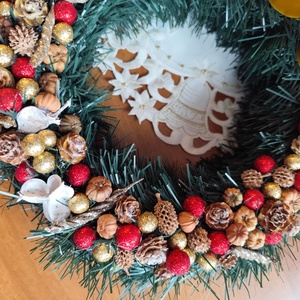 Adventi koszorú ,mhviasz gyertyával - karácsony - adventi díszek - adventi koszorú - Meska.hu