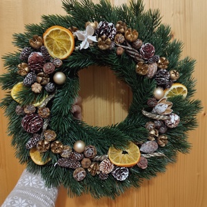   Karácsonyi , adventi kopogtató, Karácsony, Adventi díszek, Adventi ajtódísz, Virágkötés, MESKA