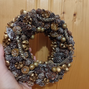 Karácsonyi kopogtató, adventi ajtódísz - karácsony - adventi díszek - adventi ajtódísz - Meska.hu